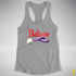 Believe Genderfluid Pride Jingle Bell Racerback Tank - Heather Grey